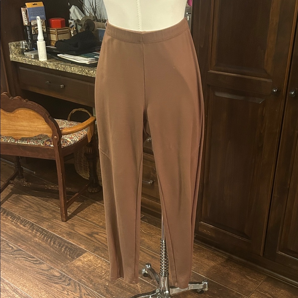 Clara SunWoo Sz L Slip on  Brown Pants GUC